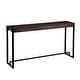 preview thumbnail 31 of 55, SEI Furniture Macen Modern Narrow Industrial Console Table
