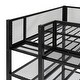 preview thumbnail 9 of 25, Creative Structure Twin Size Metal Loft Bed Kids Bed with 4-Tier Shelves and Storage, Black