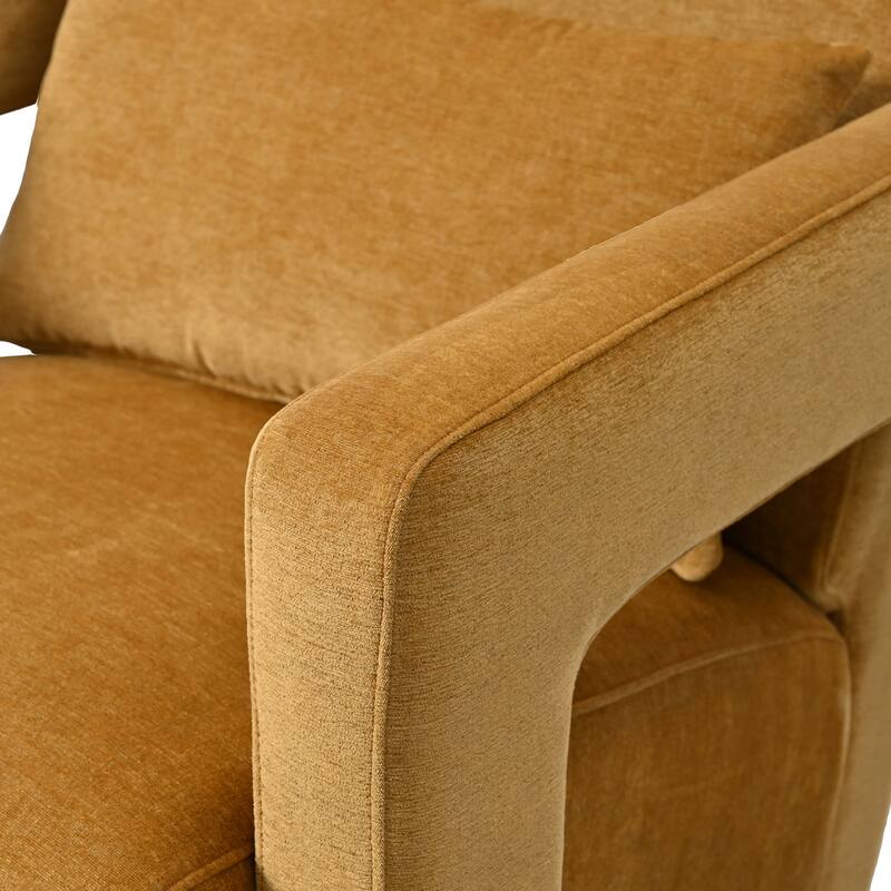 Smooth Right Angle Armrest Living Room Lounge Chair