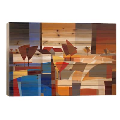 Hamlet II Print On Wood by Hans Paus - Multi-Color