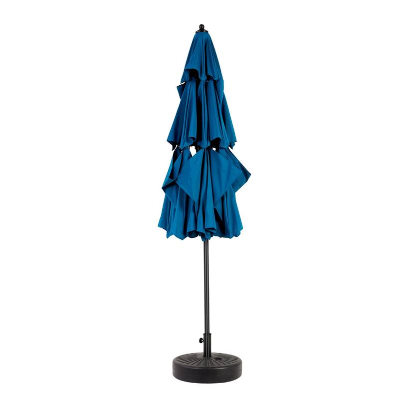 Topcraft 10ft Aluminum 3 Tier Tiltable Market Umbrella