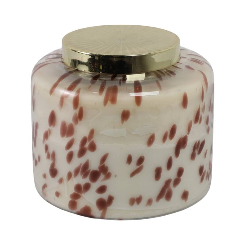 Decorative Scented Candle with Lid - Cinnamon Speckle 180oz - 9"