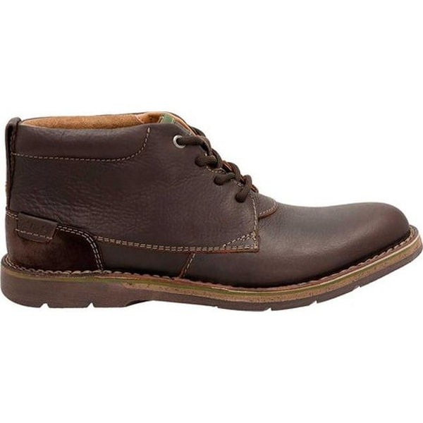 clarks edgewick mid brown oily