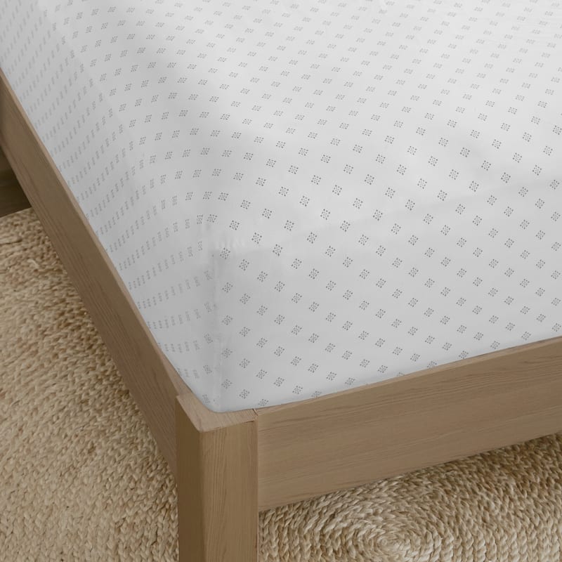 Chelsea Square Reese Chambray Print Microfiber Comforter Set with Bed Sheets