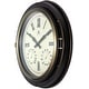 preview thumbnail 4 of 12, Forecaster Indoor/Outdoor Patio Garden 16 inch Wall Clock Thermometer by Infinity Instruments - 16 x 2.25 x 16