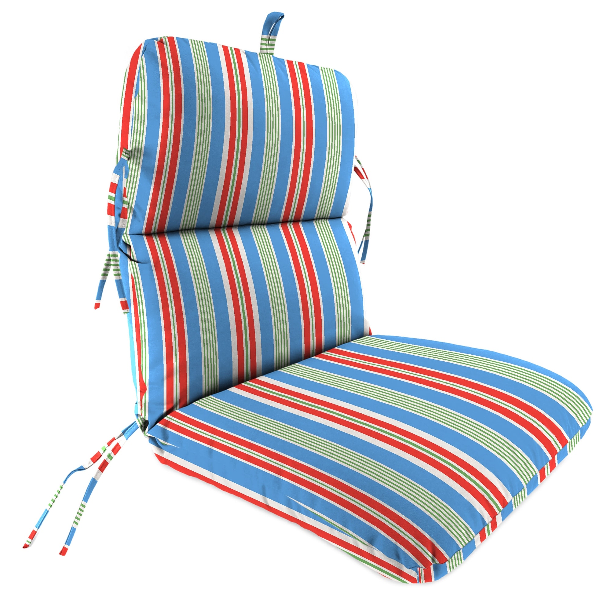 22" x 45" Outdoor Chair Cushion with Ties and Loop - 45'' L x 22'' W x 5'' H