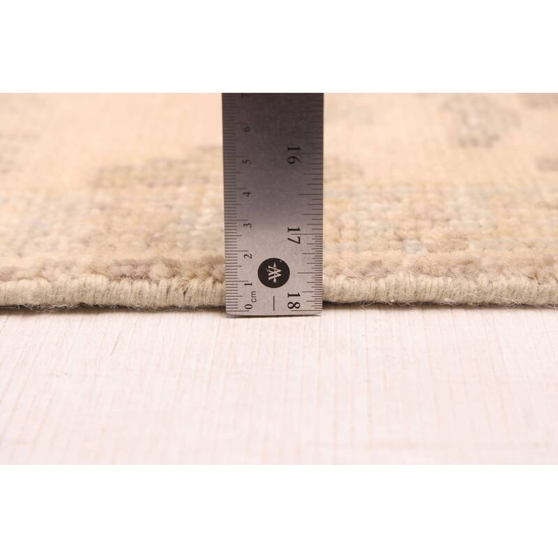 ECARPETGALLERY Hand-knotted Kavya Oushak Taupe Wool Rug - 5'11 x 9'2