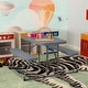 preview thumbnail 4 of 25, Indoor/Outdoor Commercial Grade Kids Folding Picnic Table with Benches Gray