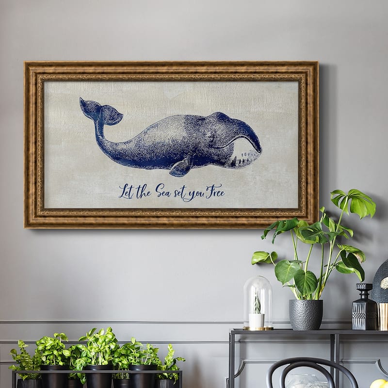 Let The Sea Set You Free Premium Framed Canvas- Ready to Hang