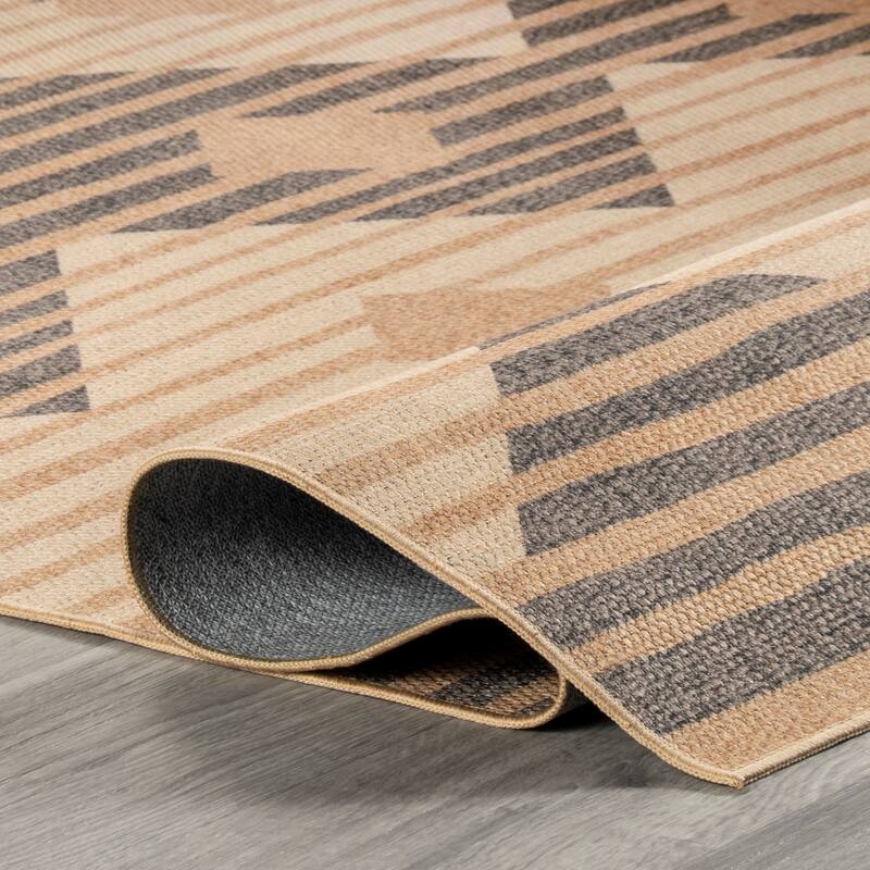 Nuloom Nautical SuperiorWash Striped Easy-Jute Machine Washable Area Rug