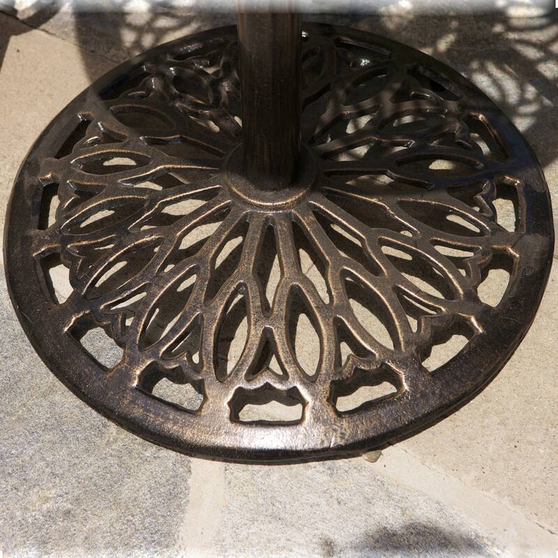 Santa Maria Shiny Copper Cast Aluminum 3-piece Bistro Bar Set by Christopher Knight Home