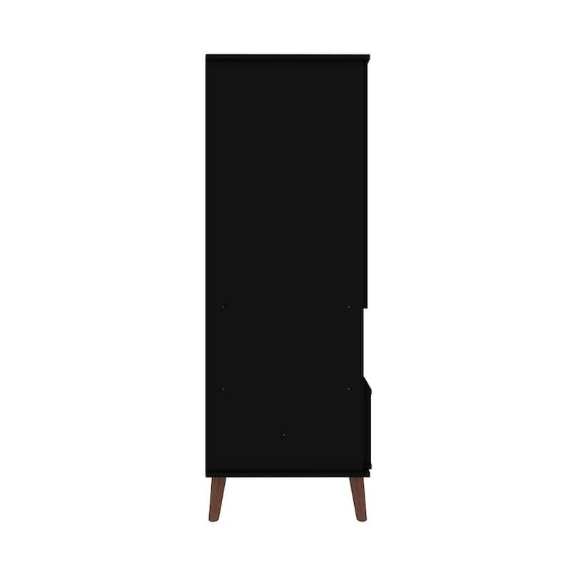 Manhattan Comfort Hampton Wood 6 Shelf Display Cabinet