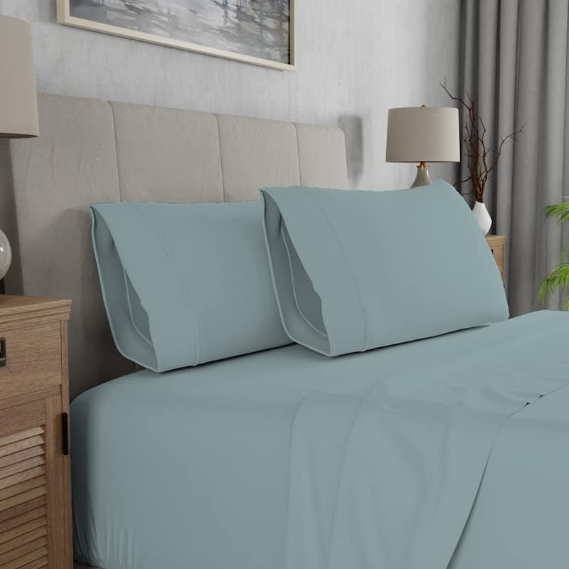 Color Sense 300TC 100% Cotton Ultra-Soft Pillowcase Set