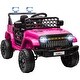 preview thumbnail 20 of 25, Qaba 12V Ride On Truck, Battery Powered Kids Electric Car with Spring Suspension, Remote, LED Headlights, Horn, USB Music