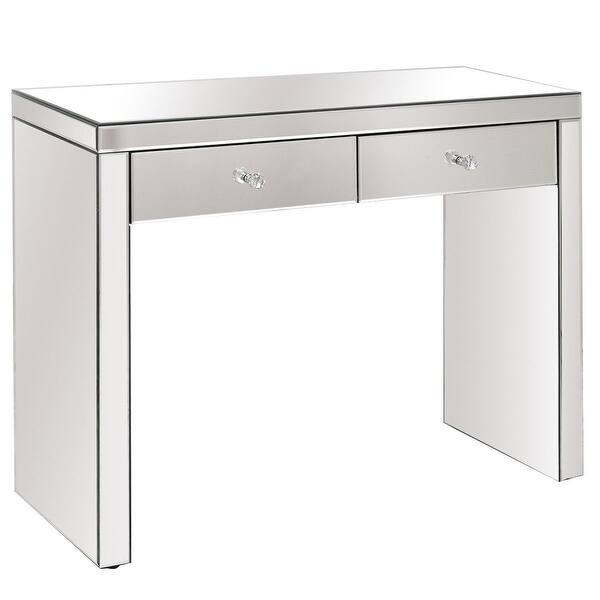 Shop Costway Silver Mirrored Console Table Home Vanity Dressing
