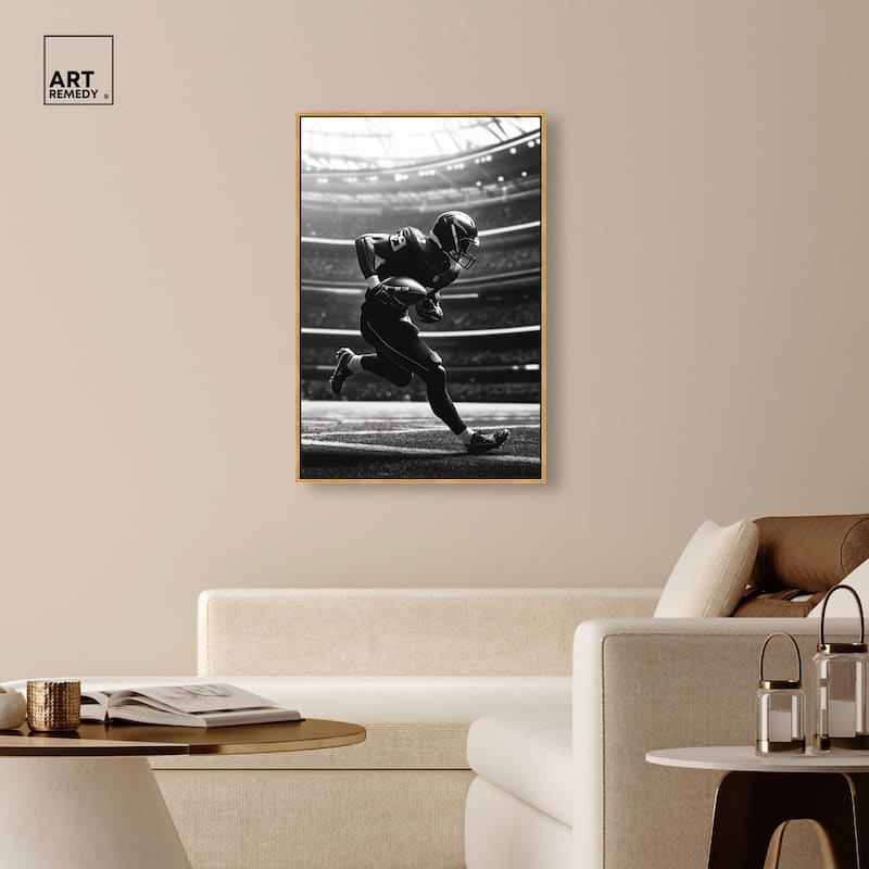 Football Stadium Canvas by Art Remedy