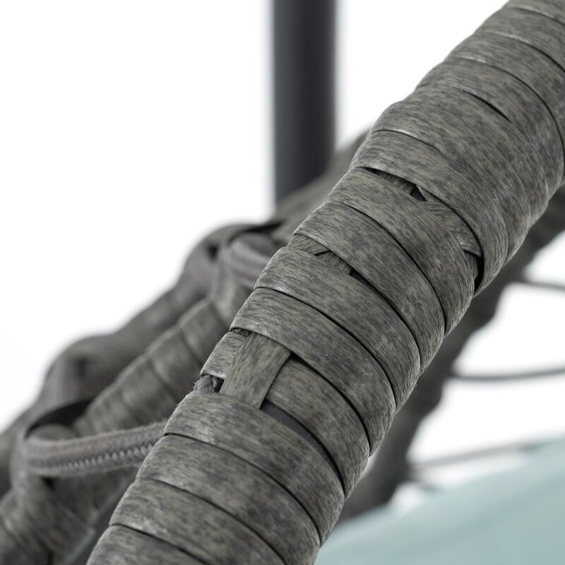 Patio Wicker Hanging Egg Chair Hanging Basket Chair with Stand