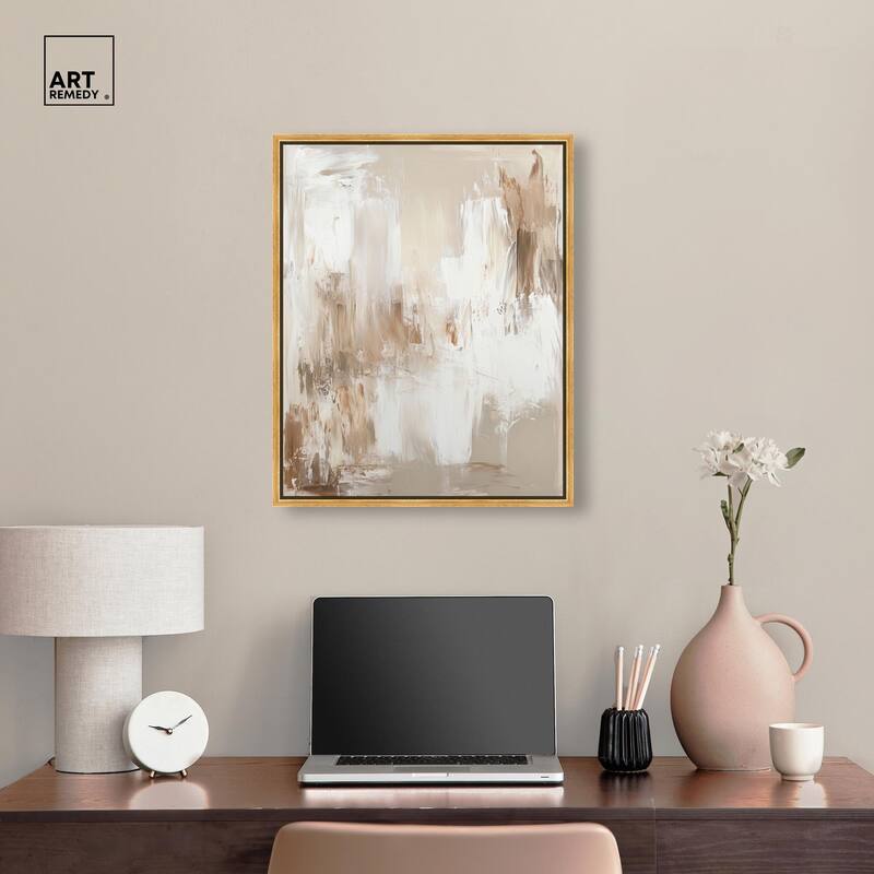 Latte Layers I Canvas by Art Remedy
