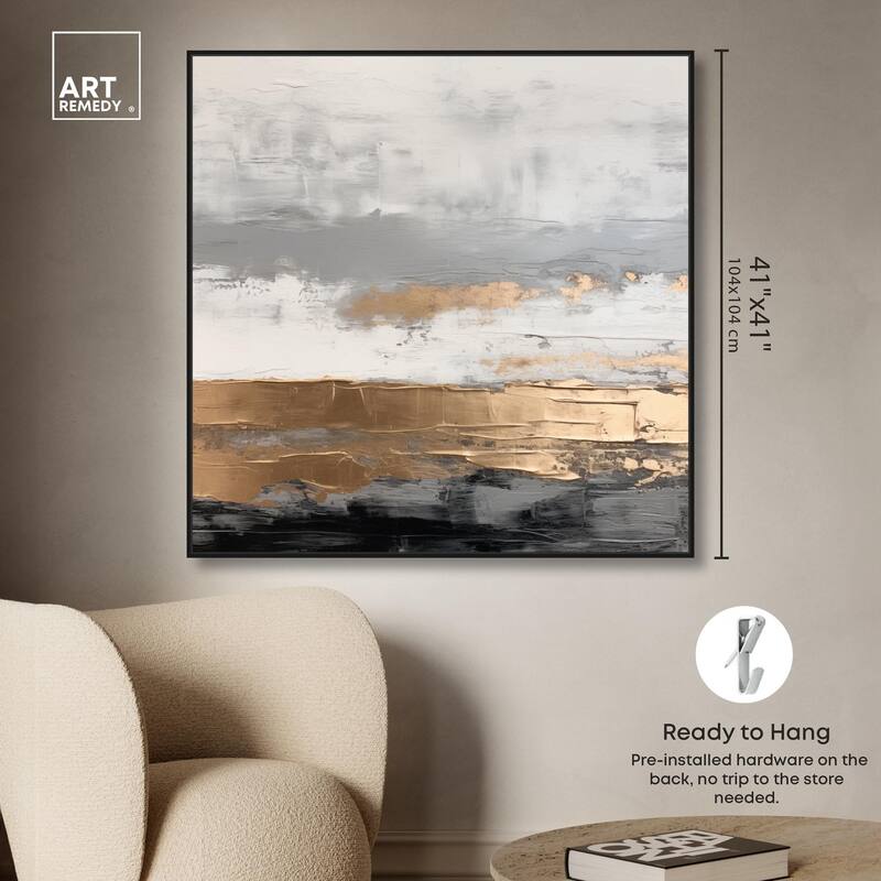 Moonlit Gold II Canvas by Art Remedy