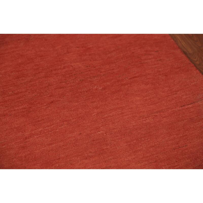 Gabbeh Oriental Runner Rug Hand-Knotted Wool Carpet - 2'9" x 12'10"