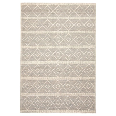 ECARPETGALLERY Braid weave Sienna Brown, Cream Wool Rug - 6'0 x 9'1