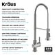 preview thumbnail 19 of 139, Kraus Britt Commercial 3-Function 1-Handle Pulldown Kitchen Faucet