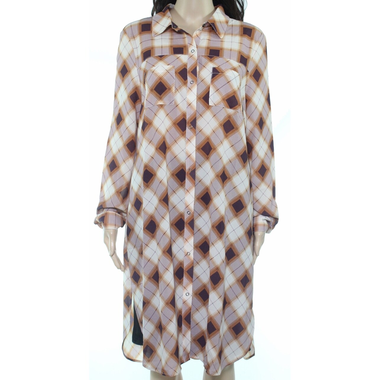 Shop Prana Womens Blouse Orange Size Small S Button Down Tunic