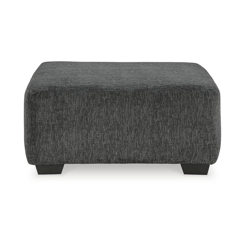 Signature Design by Ashley Biddeford Black/Gray Oversized Accent Ottoman
