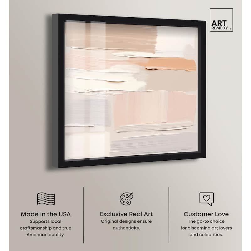 Roseate Cream Tones III Shadowbox by Art Remedy