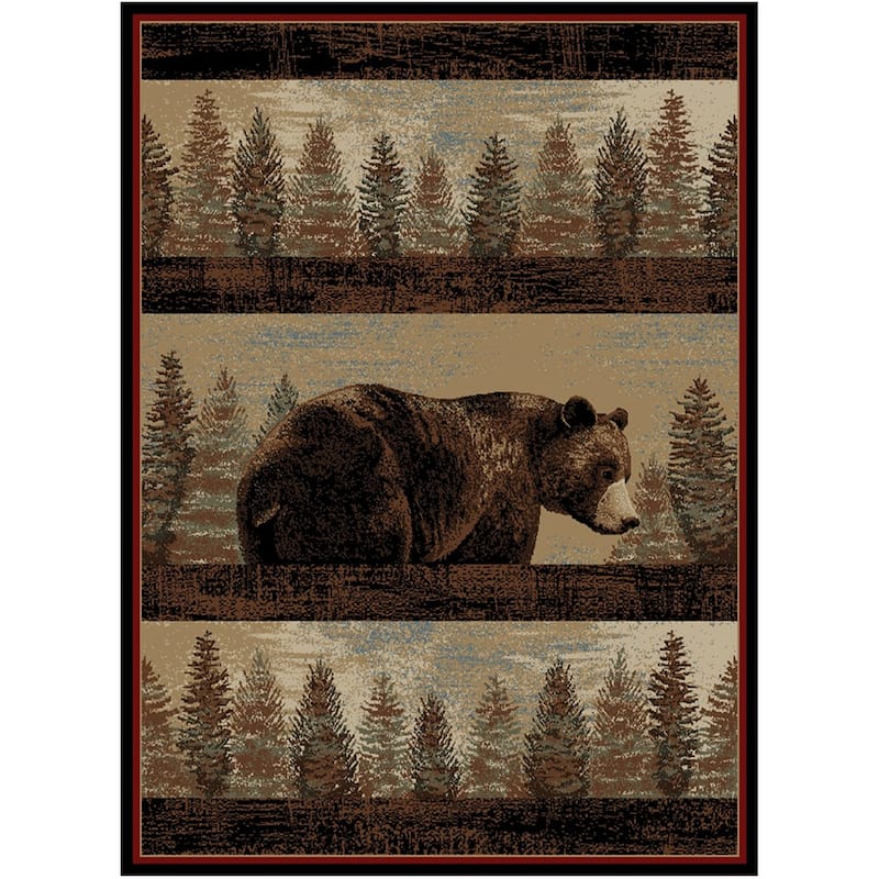 American Destination Blue Ridge Multi Area Rug - 5'3"x7'3"