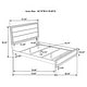 preview thumbnail 20 of 19, Watson Transitional Panel Grey Oak Bedroom Set