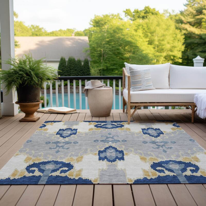 Machine Washable Indoor/ Outdoor Chantille Global Boho Rug