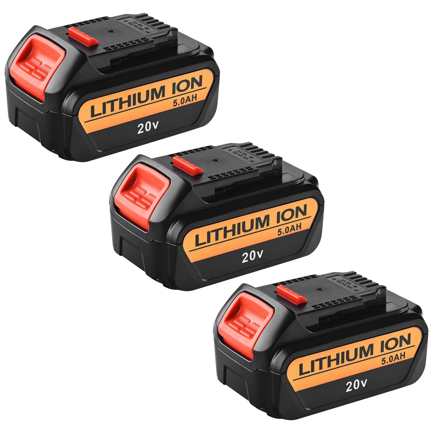 Shop Replacement For Dewalt Dcb205 20v 5ah Li Ion Power Tool Battery 3pack On Sale Overstock 23142206