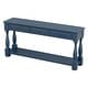preview thumbnail 7 of 13, Console Table 64" Long Extra Thick Sofa Table with Drawers and Shelf