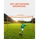 preview thumbnail 3 of 10, 12x6 ft Portable Soccer Goal Kids Soccer Net Carry Bag Backyard Training Orange - Multi