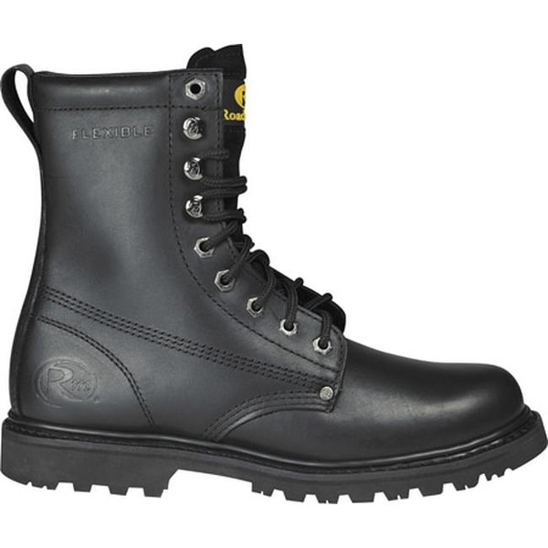 black construction boots