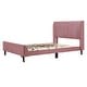 preview thumbnail 68 of 72, Twin/Full/Queen Size Velvet Upholstered Platform Bed Frame with Headboard and Wooden Slats Support, No Box Spring Needed