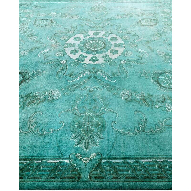 Contemporary Overdyed Wool Hand Knotted Area Rug - 8' 3" x 11' 5"