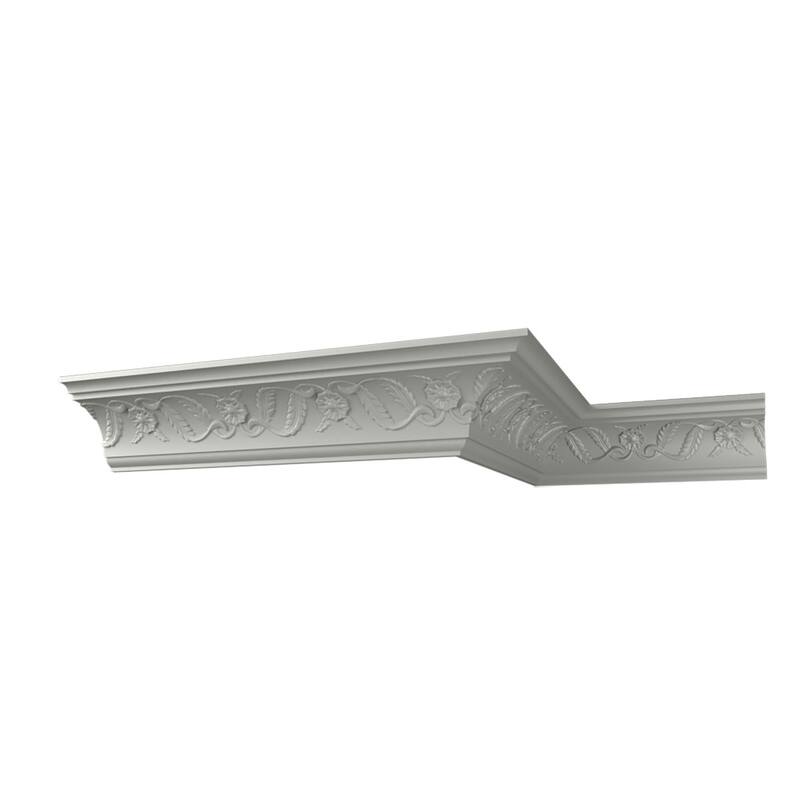 4"H x 4"P x 5 5/8"F x 96"L McKinney Crown Moulding - 1-Pack