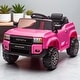 preview thumbnail 22 of 26, 12V Licensed Toyota LC250 Ride-On Car with Remote Control, Four-Wheel Suspension, Bluetooth,LED Lights,USB,Music for Kids 2-4 Pink