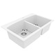 preview thumbnail 26 of 81, Karran Drop-In Quartz 33 in. 1-Hole 60/40 Double Bowl Kitchen Sink Kit