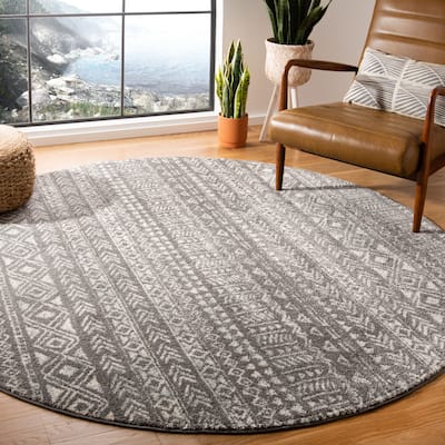 SAFAVIEH Tulum Sophronia Moroccan Boho Rug - 6'7" Round