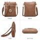 preview thumbnail 4 of 16, Dasein Soft PU Leather Multi-Zipper Crossbody/Messenger Bag for Women