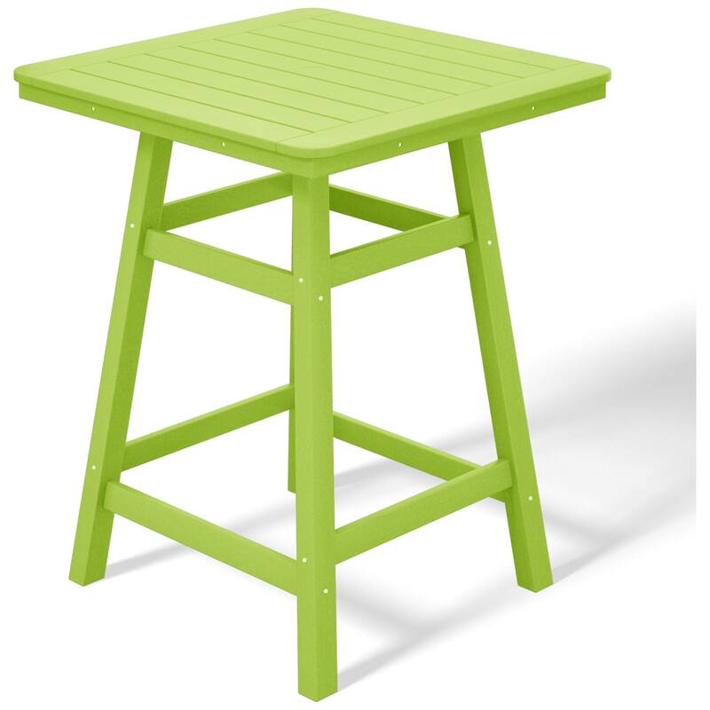 Laguna Hdpe All Weather Outdoor Patio 30" Square Counter Bistro Table