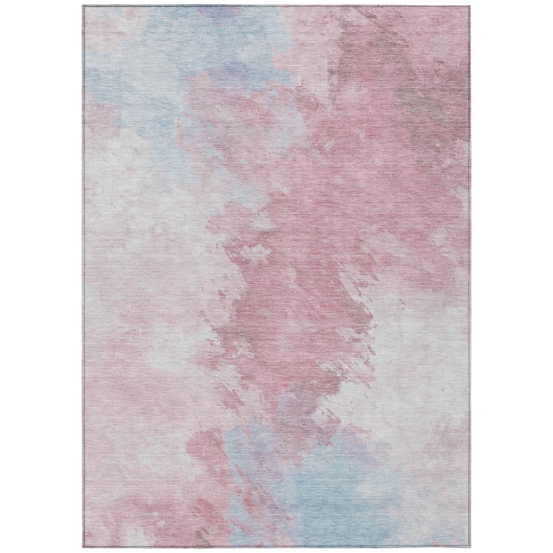 HomeRoots Abstract Transitional Rectangle Outdoor Rug