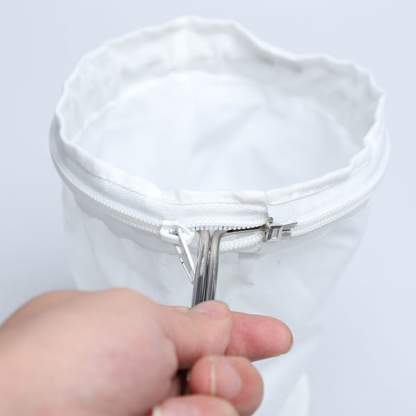 Shop Stainless Steel Handle Coffee Tea Cloth Strainer Filter Sock