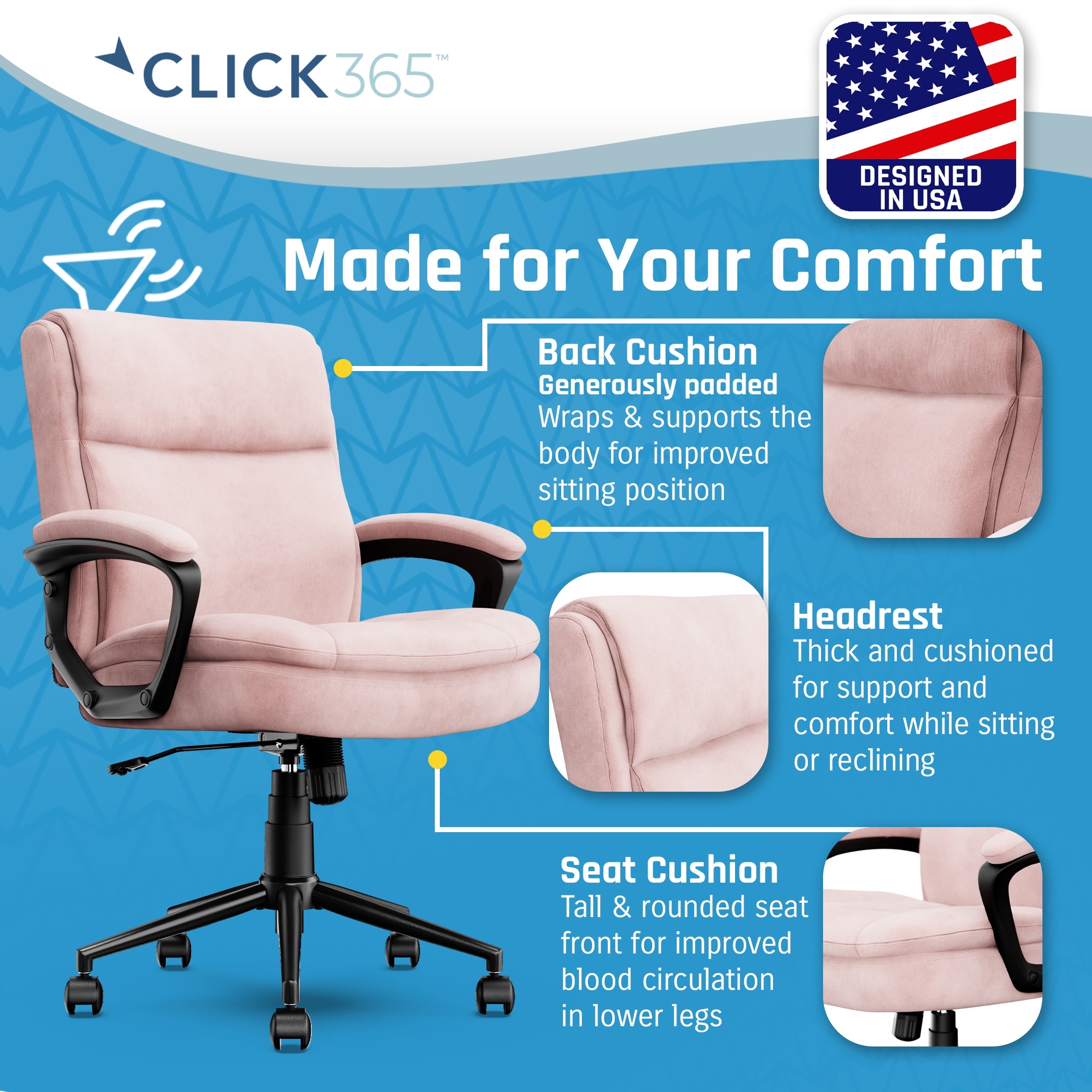 Extra padded computer chair deals