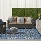 preview thumbnail 85 of 103, Nourison Aloha Transitional Scroll Indoor/Outdoor Damask Rug 7'10" x 10'6" - Blue