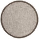 preview thumbnail 22 of 49, SAFAVIEH Handmade Abstract Nannie Modern Wool Rug 6' Round - Brown/Ivory - Round