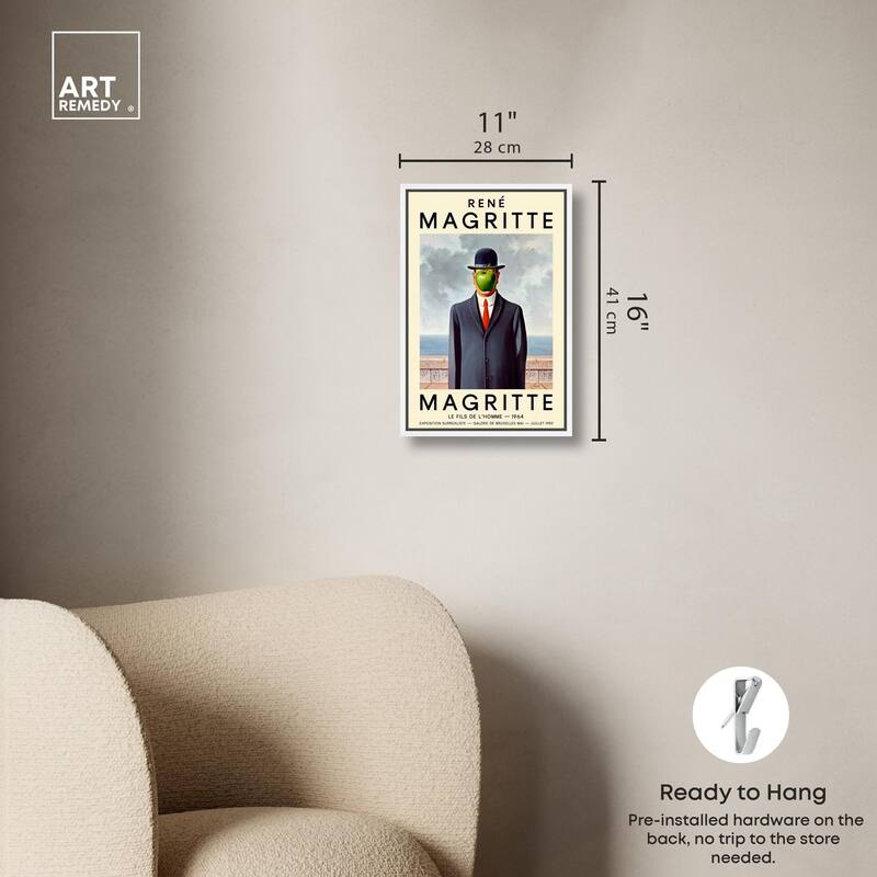 Man with the Apple Canvas by Art Remedy